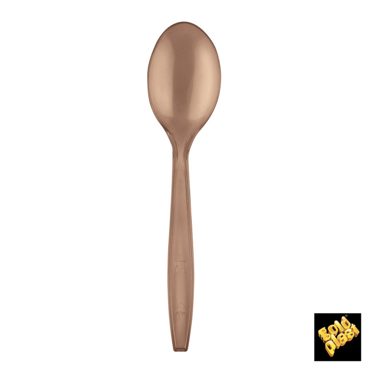 Plastic Spoon PS Premium Brown 19cm (1000 Units)
