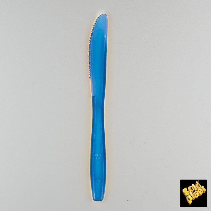 Plastic Knife PS Premium Blue 19cm (1000 Units)