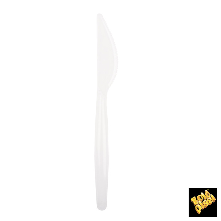Plastic Knife PS "Easy" White 18,5cm (20 Units) 