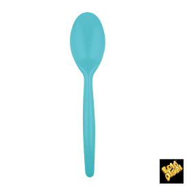Plastic Spoon PS "Easy" Turquoise 18,5 cm (500 Units)