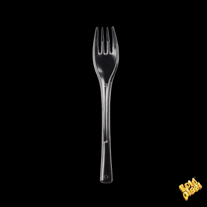 Plastic Fork PS "Fly" Clear 14cm (50 Units) 