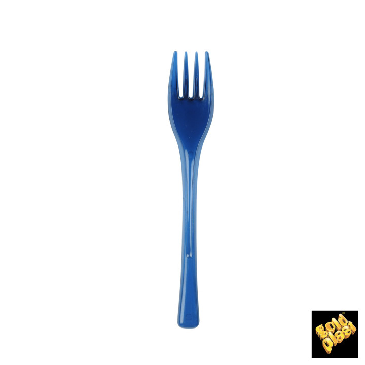 Plastic Fork PS "Fly" Blue Clear 14cm (3000 Units)