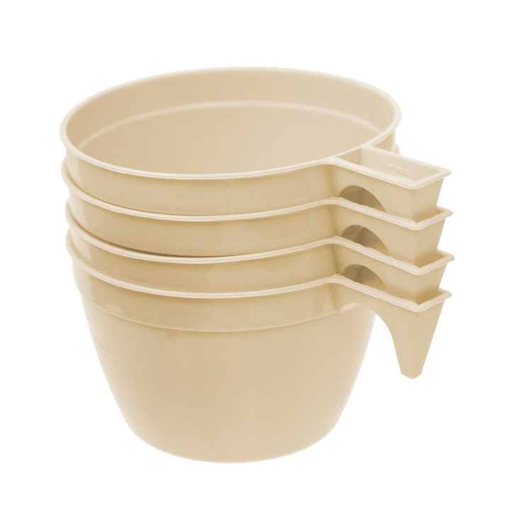 Plastic Cup Beige 90ml (900 Units)