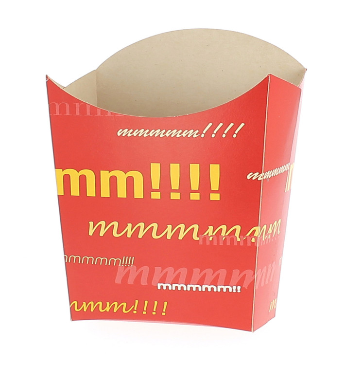 Paper French Fries Scoop Container Medium size 8,2x3,5x12,5cm (500 Units)