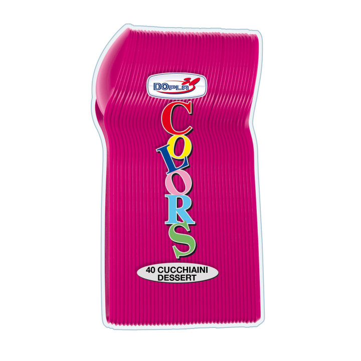 Plastic Teaspoon PS Fuchsia 12cm (1200 Units)