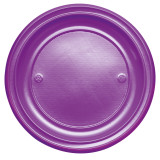 Plastic Plate PS Flat Violet Ø22 cm (30 Units) 