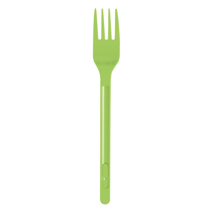 Plastic Fork PS Lime Green 17,5cm (20 Units)