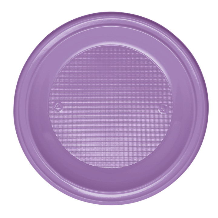 Plastic Plate PS Deep Lilac Ø22 cm (600 Units)