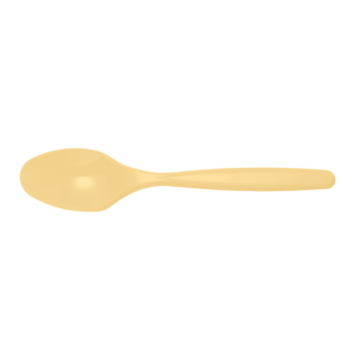 Plastic Teaspoon PS Cream 12cm (1200 Units)