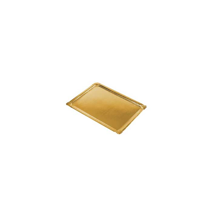 Paper Tray Rectangular shape Gold 22x28cm (100 Units)  