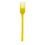 Plastic Fork PS Yellow 17,5cm (20 Units) 