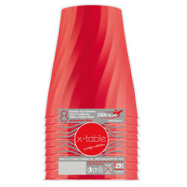Plastic Cup PP "X-Table" Red 320ml (128 Units)