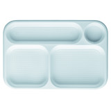 Plastic Compartment Tray White 4C 36x24cm (100 Units)  
