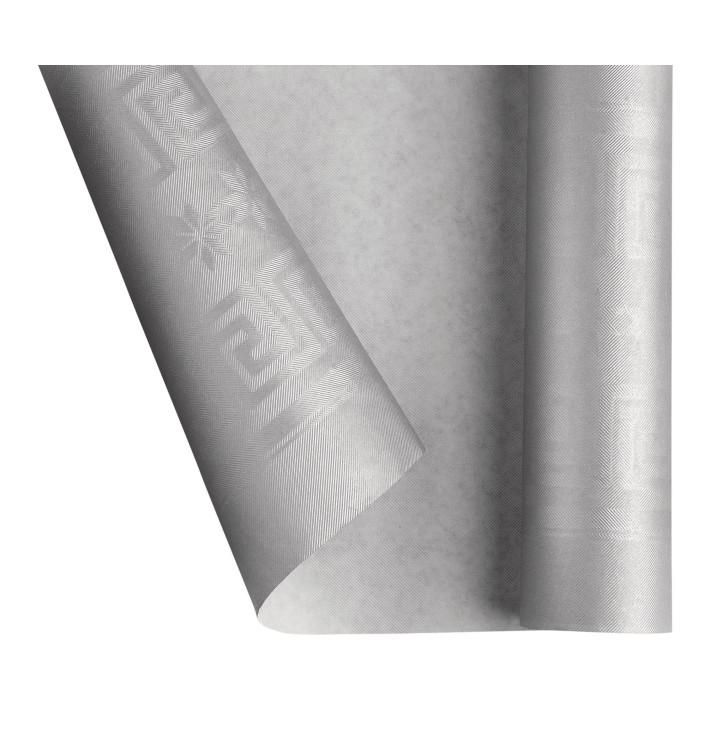 Paper Tablecloth Roll Silver 1,2x7m (25 Units)