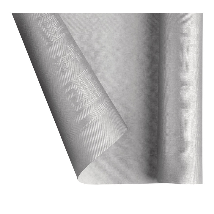 Paper Tablecloth Roll Silver 1,2x7m (25 Units)