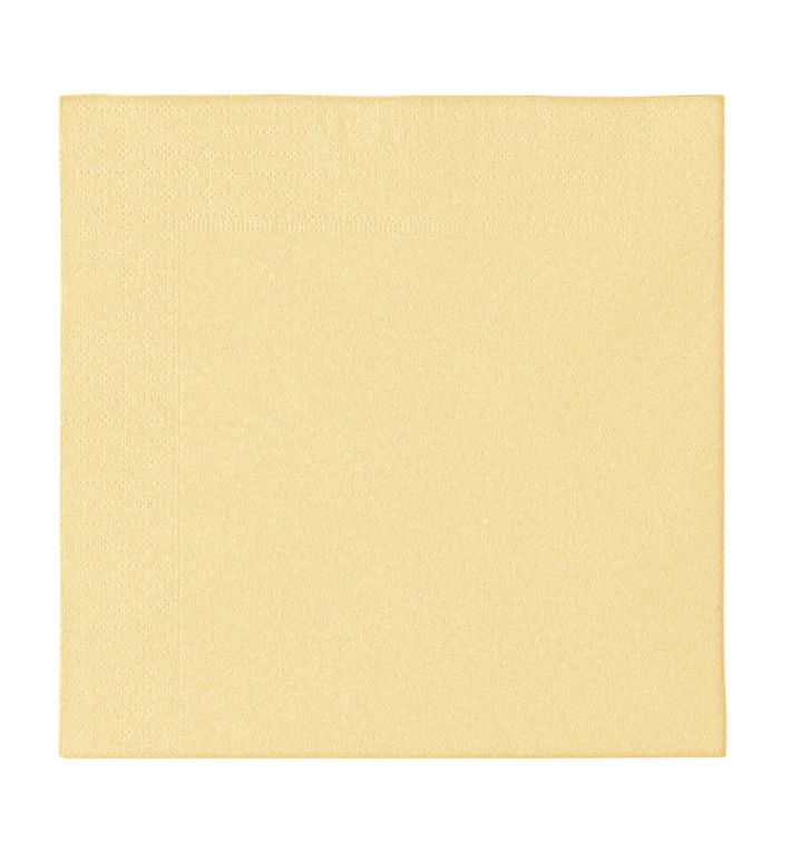 Paper Napkin 2 Layers Crema 33x33cm (50 Units) 