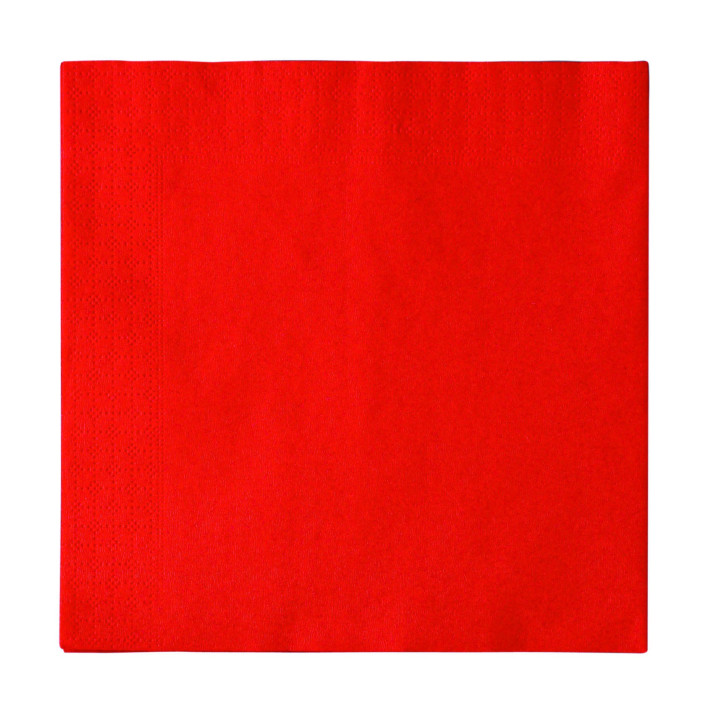Paper Napkin 2 Layers Red 33x33cm (50 Units) 