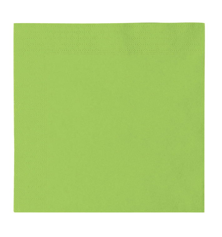 Paper Napkin 2 Layers Green Lime 33x33cm (1200 Units)