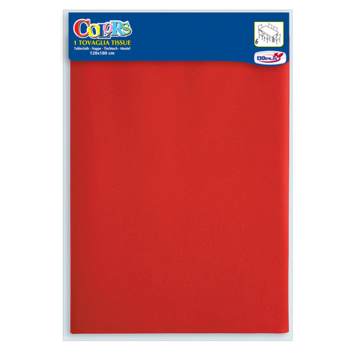 Paper Tablecloth Red 1,2x1,8m (1 Unit)