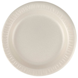 Foam Plate "Quiet Classic" Laminated Honey Ø18 cm (1000 Units)
