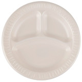 Foam Plate Foam "Quiet Classic" 3 C. Laminated Honey Ø23 cm (125 Units)  