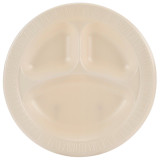 Foam Plate Foam "Quiet Classic" 3 C. Laminated Honey Ø26 cm (125 Units)  