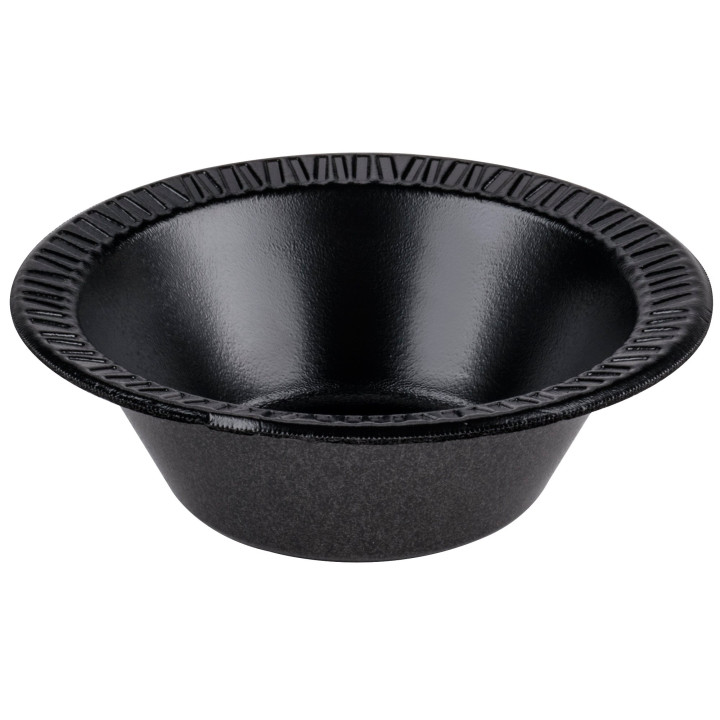 Foam Bowl Laminated Black 180ml Ø11,5cm (125 Units)  