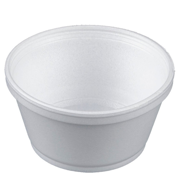 Foam Container White 8Oz/240ml Ø11cm (500 Units)