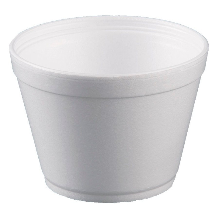 Foam Container White 16Oz/475ml Ø11,7cm (25 Units) 