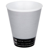 Foam Cup Fusion "Steele"12Oz/355ml Ø9,4cm (25 Units) 