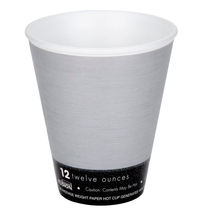 Foam Cup Fusion "Steele"12Oz/355ml Ø9,4cm (25 Units) 