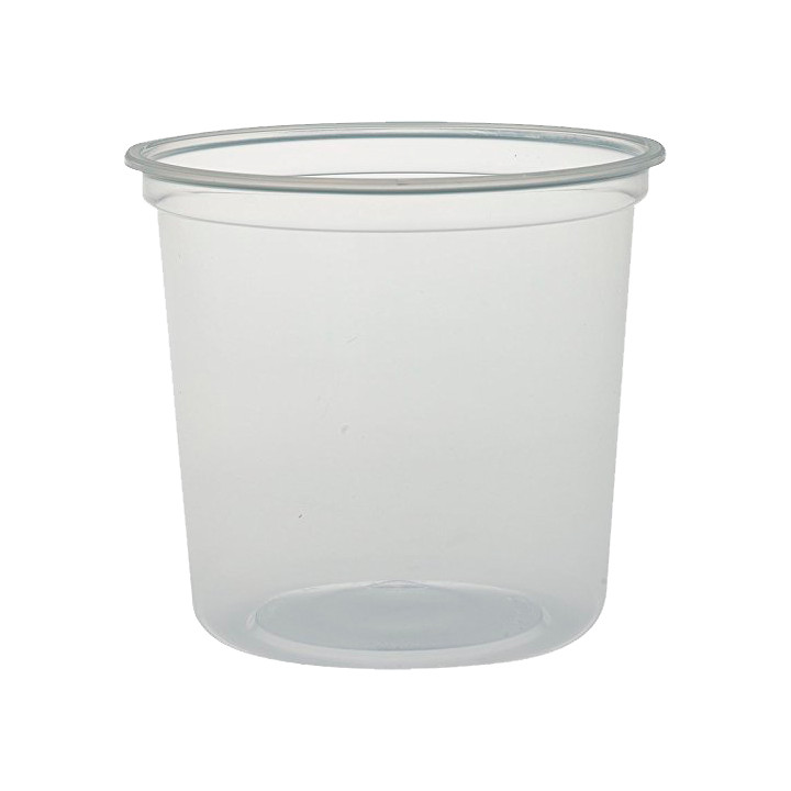Plastic Deli Container PP "Deli" 24Oz/710ml Clear Ø12cm (500 Units)