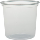 Plastic Deli Container PP "Deli" 24Oz/710ml Clear Ø12cm (25 Units) 