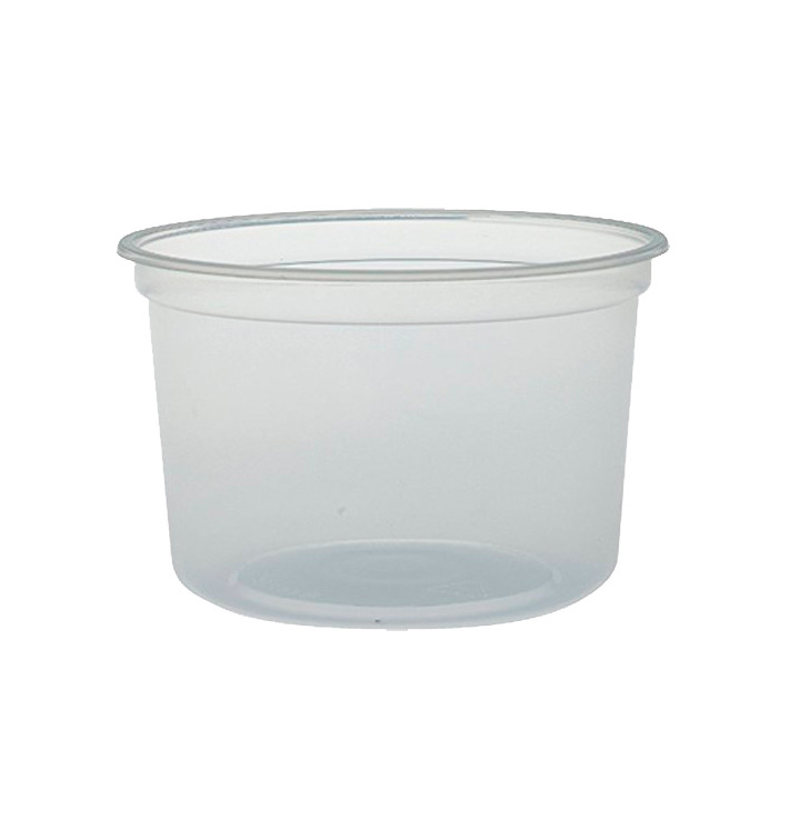 Plastic Deli Container PP "Deli" 16Oz/473ml Clear Ø12cm (500 Units)