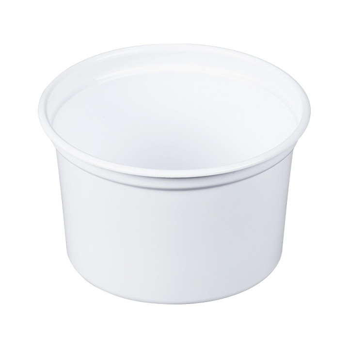 Plastic Deli Container PP "Deli" 16Oz/473ml White Ø12cm (500 Units)