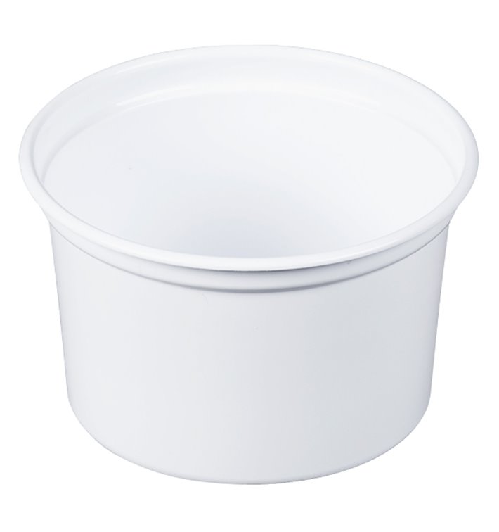 Plastic Deli Container PP "Deli" 16Oz/473ml White Ø12cm (25 Units) 