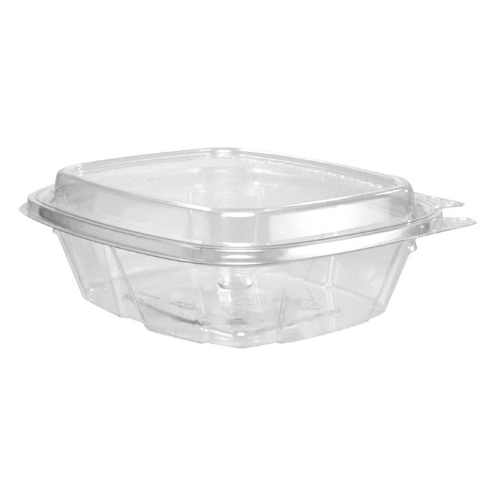 Plastic Deli Container PET Tamper-Evident High Dome Lid 240ml (200 Units)
