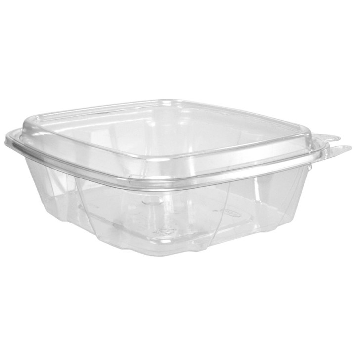 Plastic Deli Container PET Tamper-Evident High Dome Lid 710ml (100 Units)  