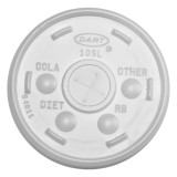 Plastic Lid with Straw Slot PS Translucent Ø8,6cm (100 Units)  
