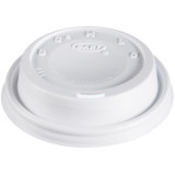 Plastic Lid PS "Cappuccino" White Ø8,1cm (100 Units)  