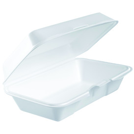 Foam Baguette Container White 2,25x1,40cm (250 Units)