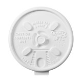Plastic Lid PS Resealable White Ø8,1cm (100 Units)  