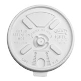 Plastic Lid PS Resealable White Ø9,4cm (100 Units)  