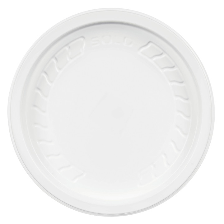 Plastic Lid PP "Deli" White Ø12cm (500 Units)