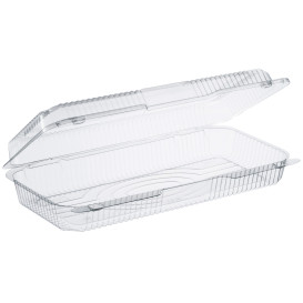 Plastic Hinged Deli Container OPS "StayLock" Clear 1485ml (100 Units)  