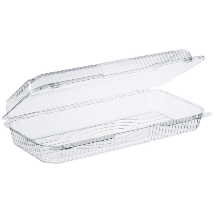 Plastic Hinged Deli Container OPS "StayLock" Clear 1485ml (100 Units)  