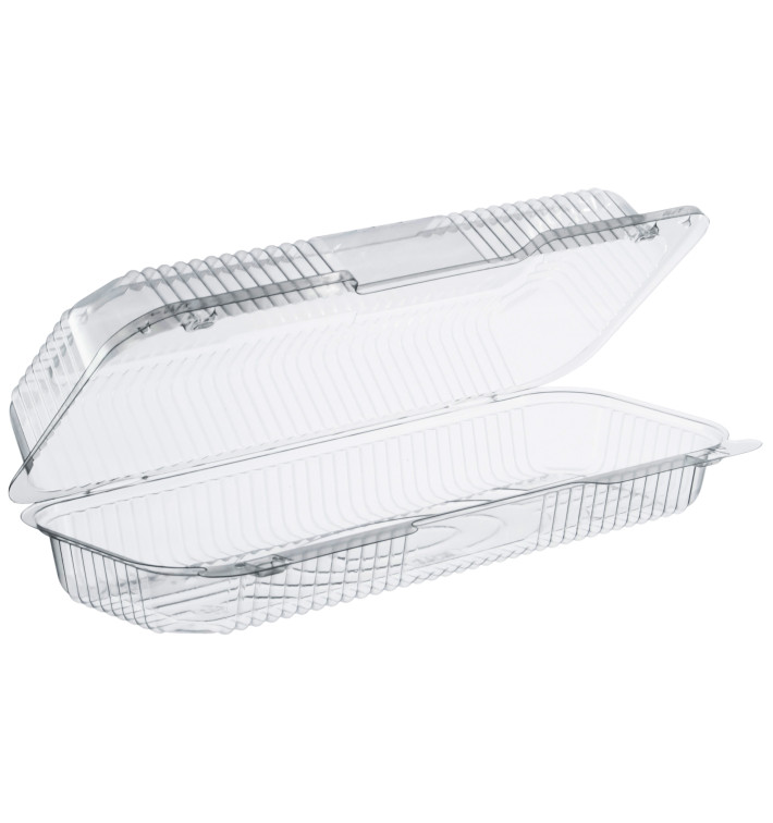 Plastic Hinged Deli Container OPS "StayLock" Clear 770ml (250 Units)