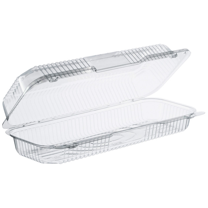 Plastic Hinged Deli Container OPS "StayLock" Clear 770ml (250 Units)