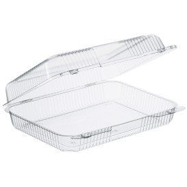 Plastic Hinged Deli Container OPS "StayLock" Clear 1430ml (125 Units)  