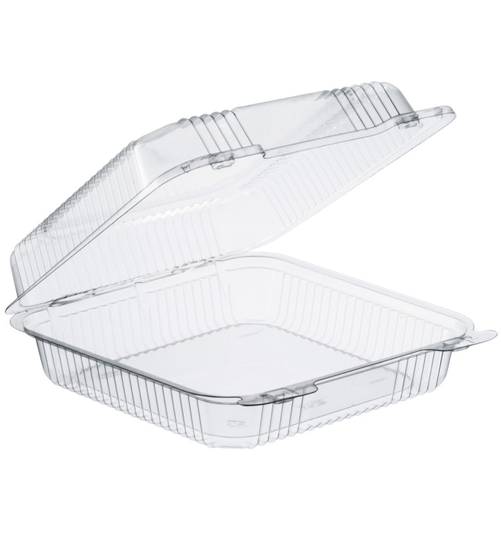 Plastic Hinged Deli Container OPS "StayLock" Clear 1120ml (100 Units)  